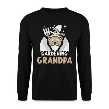 Jardinage Grand-père Jardinier Jardin grand-père - Sweat-shirt Unisexe - noir - Devant - Alina (178cm) & Michal (187cm)