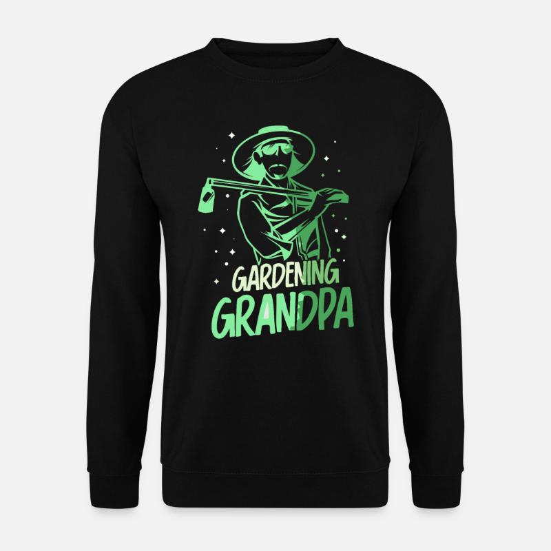 Gartenarbeit Opa Garten Großvater Gärtner - Unisex Pullover - Schwarz