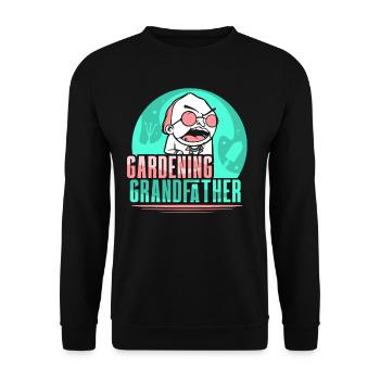 Jardinier Grand-père Jardinier Jardinier - Sweat-shirt Unisexe - noir - Devant - Alina (178cm) & Michal (187cm)