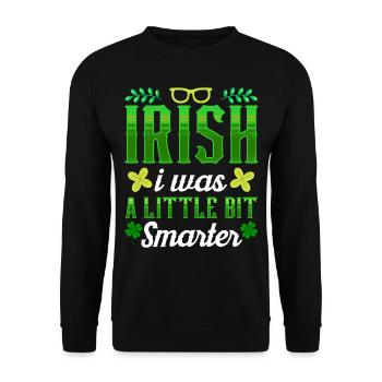 Saint-Patrick Gaélique Irlandais Irlandais - Sweat-shirt Unisexe - noir - Devant - Alina (178cm) & Michal (187cm)