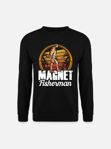 Magnetfischer Magnet Magnetfischen - Unisex Pullover - Schwarz