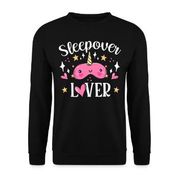 Amoureux de la nuit Hébergement Nuitée - Sweat-shirt Unisexe - noir - Devant - Alina (178cm) & Michal (187cm)