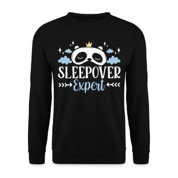 Expert pour les nuitées douces fête nuitée - Sweat-shirt Unisexe - noir - Devant - Alina (178cm) & Michal (187cm)