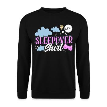 Chemise de nuit NuitÉe Fête - Sweat-shirt Unisexe - noir - Devant - Alina (178cm) & Michal (187cm)
