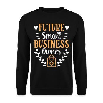 Futur propriétaire d’entreprise Entrepreneur Fondateur - Sweat-shirt Unisexe - noir - Devant - Alina (178cm) & Michal (187cm)