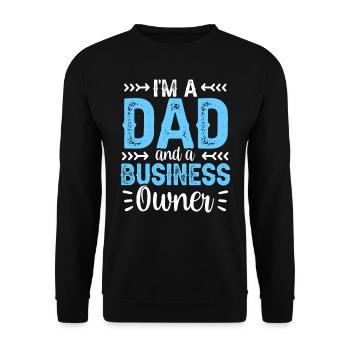Je suis un père et un PDG propriétaire d’entreprise - Sweat-shirt Unisexe - noir - Devant - Alina (178cm) & Michal (187cm)