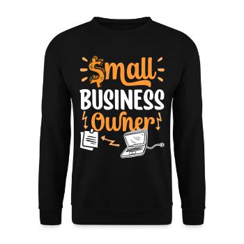 Propriétaire d’une petite entreprise PDG Fondateur Propriétaire - Sweat-shirt Unisexe - noir - Devant - Alina (178cm) & Michal (187cm)