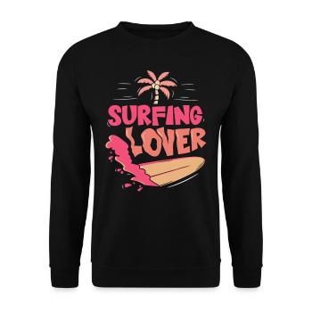 Amateurs de surf Surf surf Surf Surfer - Sweat-shirt Unisexe - noir - Devant - Alina (178cm) & Michal (187cm)