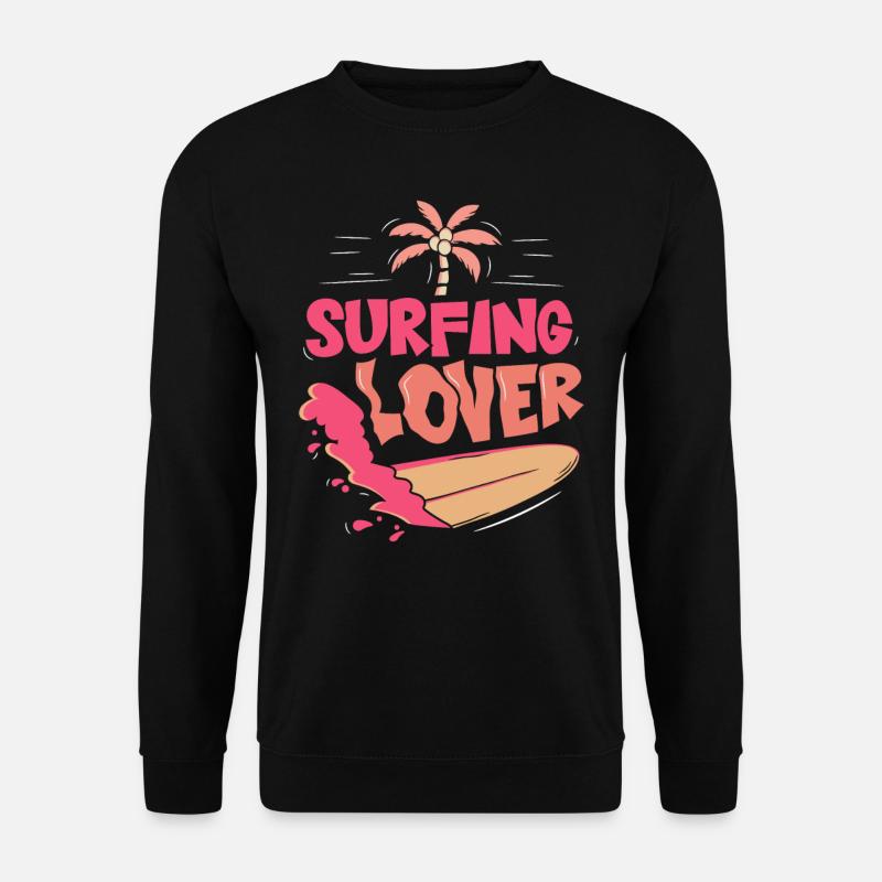 Amateurs de surf Surf surf Surf Surfer - Sweat-shirt Unisexe - noir