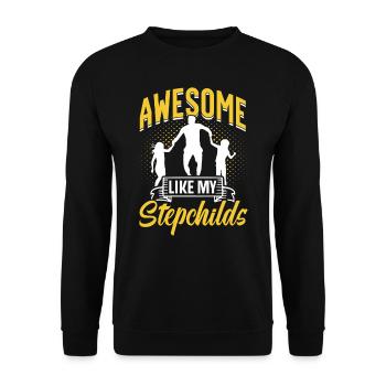Fantastique comme beau-père de mes beaux-enfants - Sweat-shirt Unisexe - noir - Devant - Alina (178cm) & Michal (187cm)