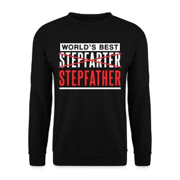Le meilleur beau-père du monde Beau-père Stepdad - Sweat-shirt Unisexe - noir - Devant - Alina (178cm) & Michal (187cm)