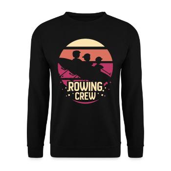 Rowing Team Rowing Rowing Boat Rowing Rowing - Unisex Sweatshirt - black - Front - Alina (178cm) & Michal (187cm)