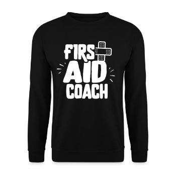 Cours de formateur en secourisme Mesures immédiates Enseignant - Sweat-shirt Unisexe - noir - Devant - Alina (178cm) & Michal (187cm)