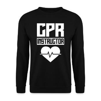 Responsable du cours de secourisme Mesures immédiates Enseignant - Sweat-shirt Unisexe - noir - Devant - Alina (178cm) & Michal (187cm)