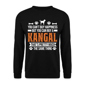 Kangal Glücklich Anatolischer Hirtenhund - Unisex Pullover - Schwarz - Vorne - Alina (178cm) & Michal (187cm)