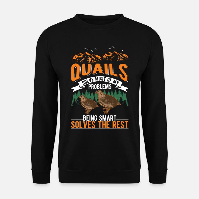 Quail Gift Quail Grower - Unisex Sweatshirt - black