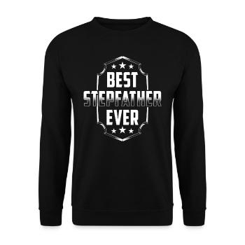 Bester Stiefvater Aller Zeiten Stepdad Stiefpapa - Unisex Pullover - Schwarz - Vorne - Alina (178cm) & Michal (187cm)
