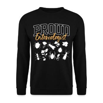 Proud entomologist Insects Profession Entomology - Unisex Sweatshirt - black - Front - Alina (178cm) & Michal (187cm)