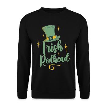 Roux irlandais Gaélique Irlandais Irlandais Irlande - Sweat-shirt Unisexe - noir - Devant - Alina (178cm) & Michal (187cm)
