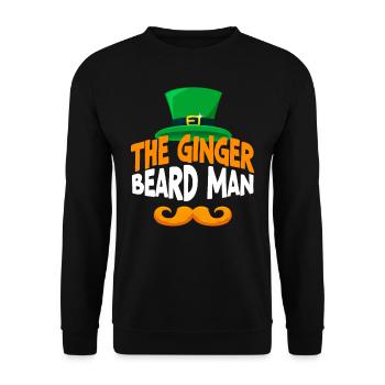 The Man With The Ginger Beard Irish Irish Ireland - Unisex Sweatshirt - black - Front - Alina (178cm) & Michal (187cm)