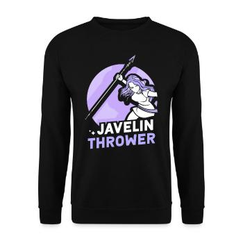 Javelin Throw Javelin Throw Javelin Throw - Unisex Sweatshirt - black - Front - Alina (178cm) & Michal (187cm)