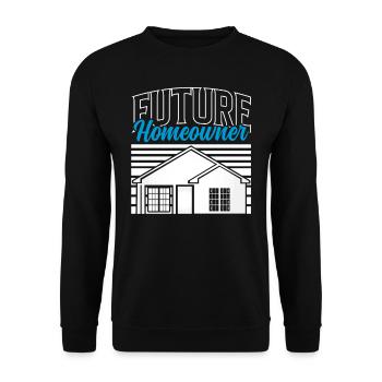 Futur propriétaire propriétaire propriétaire - Sweat-shirt Unisexe - noir - Devant - Alina (178cm) & Michal (187cm)