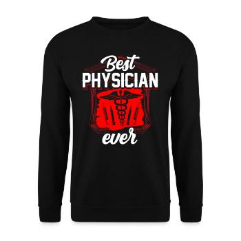 Le meilleur médecin de tous les temps Médecin de profession - Sweat-shirt Unisexe - noir - Devant - Alina (178cm) & Michal (187cm)