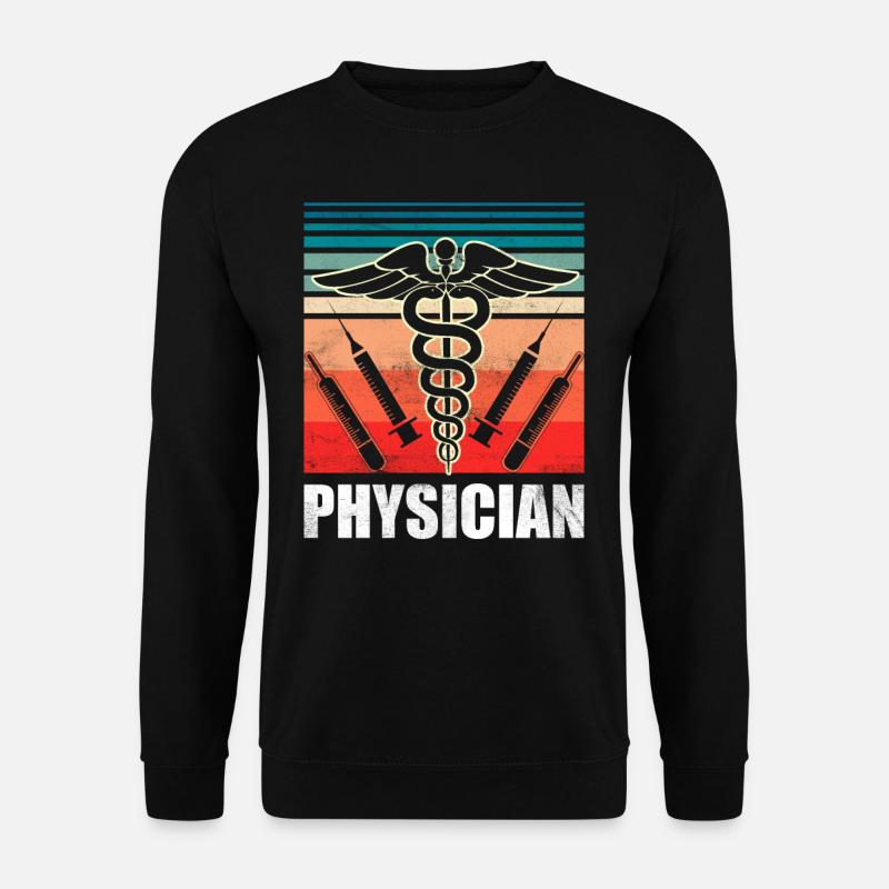 Arzt Beruf Mediziner Medizin Doktor - Unisex Pullover - Schwarz