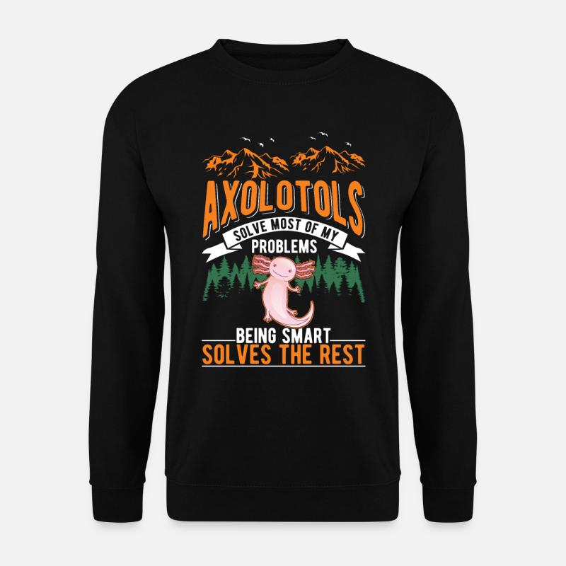 Axolotl Gift Tail Lurch - Unisex Sweatshirt - black