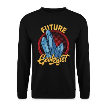Future Geologist Profession Geology Geology Student - Unisex Sweatshirt - black - Front - Alina (178cm) & Michal (187cm)