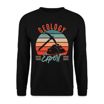 Geology Expert Geologist Geology Student Profession - Unisex Sweatshirt - black - Front - Alina (178cm) & Michal (187cm)