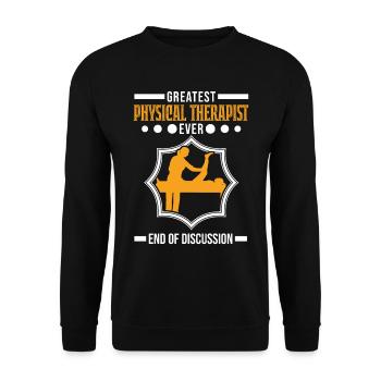 Meilleur physiothérapeute Physiothérapie Physio - Sweat-shirt Unisexe - noir - Devant - Alina (178cm) & Michal (187cm)