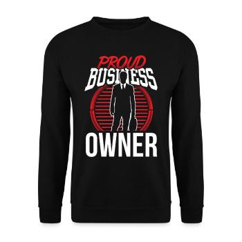 Fier propriétaire d’entreprise Fondateur PDG Entrepreneur - Sweat-shirt Unisexe - noir - Devant - Alina (178cm) & Michal (187cm)