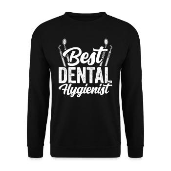 Best Dental Hygienist Dental Hygiene Dentist - Unisex Sweatshirt - black - Front - Alina (178cm) & Michal (187cm)