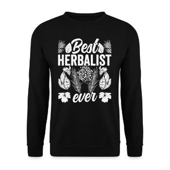 Best Herbal Specialist of All Time Herbs - Unisex Sweatshirt - black - Front - Alina (178cm) & Michal (187cm)