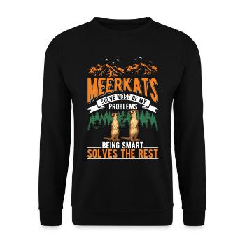 Suricate Cadeau Suricate Suricate - Sweat-shirt Unisexe - noir - Devant - Alina (178cm) & Michal (187cm)
