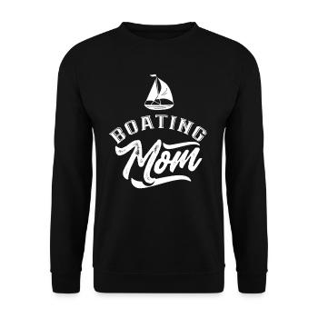 Boating Mère Boat Boat Boat Boat Yacht Yacht - Sweat-shirt Unisexe - noir - Devant - Alina (178cm) & Michal (187cm)