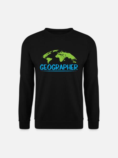 Geograph Geographie Beruf Geographiestudent - Unisex Pullover - Schwarz