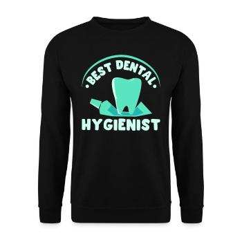 Best Dental Hygienist Dental Hygiene Dentist - Unisex Sweatshirt - black - Front - Alina (178cm) & Michal (187cm)