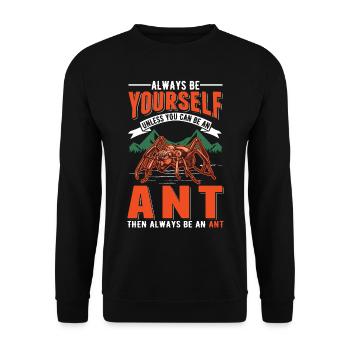 Ants Ant Farm Anthill Fire Ants - Unisex Sweatshirt - black - Front - Alina (178cm) & Michal (187cm)