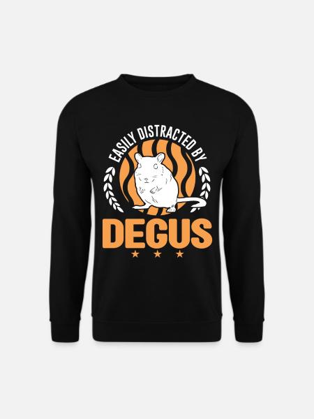 Facilement distrait par Degus - Sweat-shirt Unisexe - noir