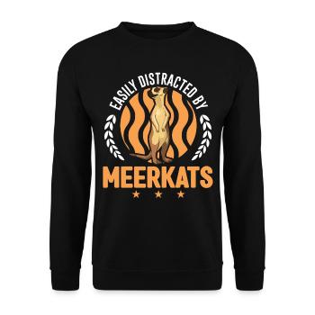 Suricate Cadeau Suricate Suricate - Sweat-shirt Unisexe - noir - Devant - Alina (178cm) & Michal (187cm)
