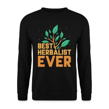Best Herbal Specialist of All Time Herbs - Unisex Sweatshirt - black - Front - Alina (178cm) & Michal (187cm)