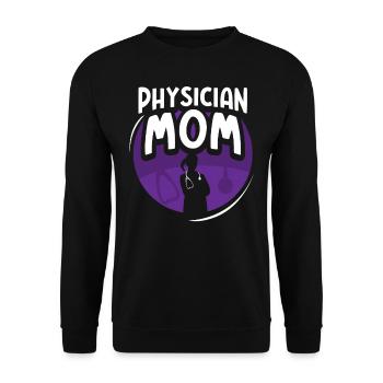 Doctor Mother Medical Doctor Doctor Profession - Unisex Sweatshirt - black - Front - Alina (178cm) & Michal (187cm)