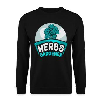 Herb Gardener Herb Herb Garden Herbalisme - Sweat-shirt Unisexe - noir - Devant - Alina (178cm) & Michal (187cm)