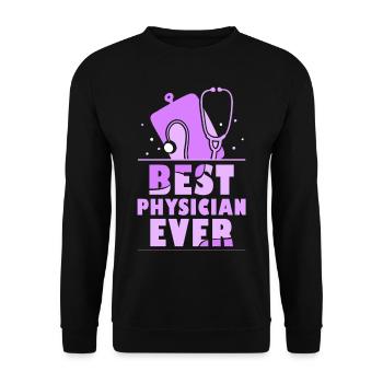 The Best Doctor of All Time Doctor Medical Profession - Unisex Sweatshirt - black - Front - Alina (178cm) & Michal (187cm)