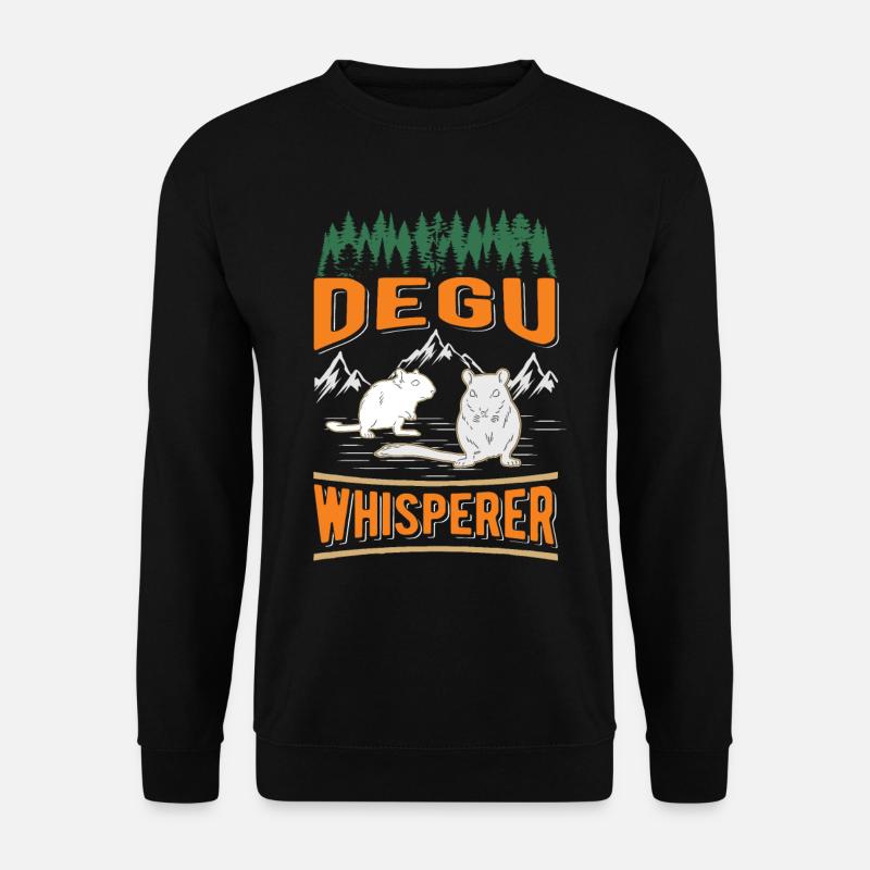 Degu Flüsterer Degu Whisperer - Unisex Pullover - Schwarz