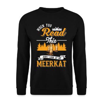 Suricate Cadeau Suricate Suricate - Sweat-shirt Unisexe - noir - Devant - Alina (178cm) & Michal (187cm)
