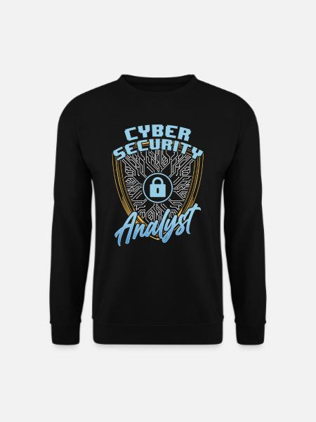 Analyst Für Cybersicherheit Cybersecurity Hacker - Unisex Pullover - Schwarz
