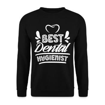 Best Dental Hygienist Dentist Dental Hygiene - Unisex Sweatshirt - black - Front - Alina (178cm) & Michal (187cm)